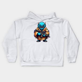 Shooting monster Kids Hoodie